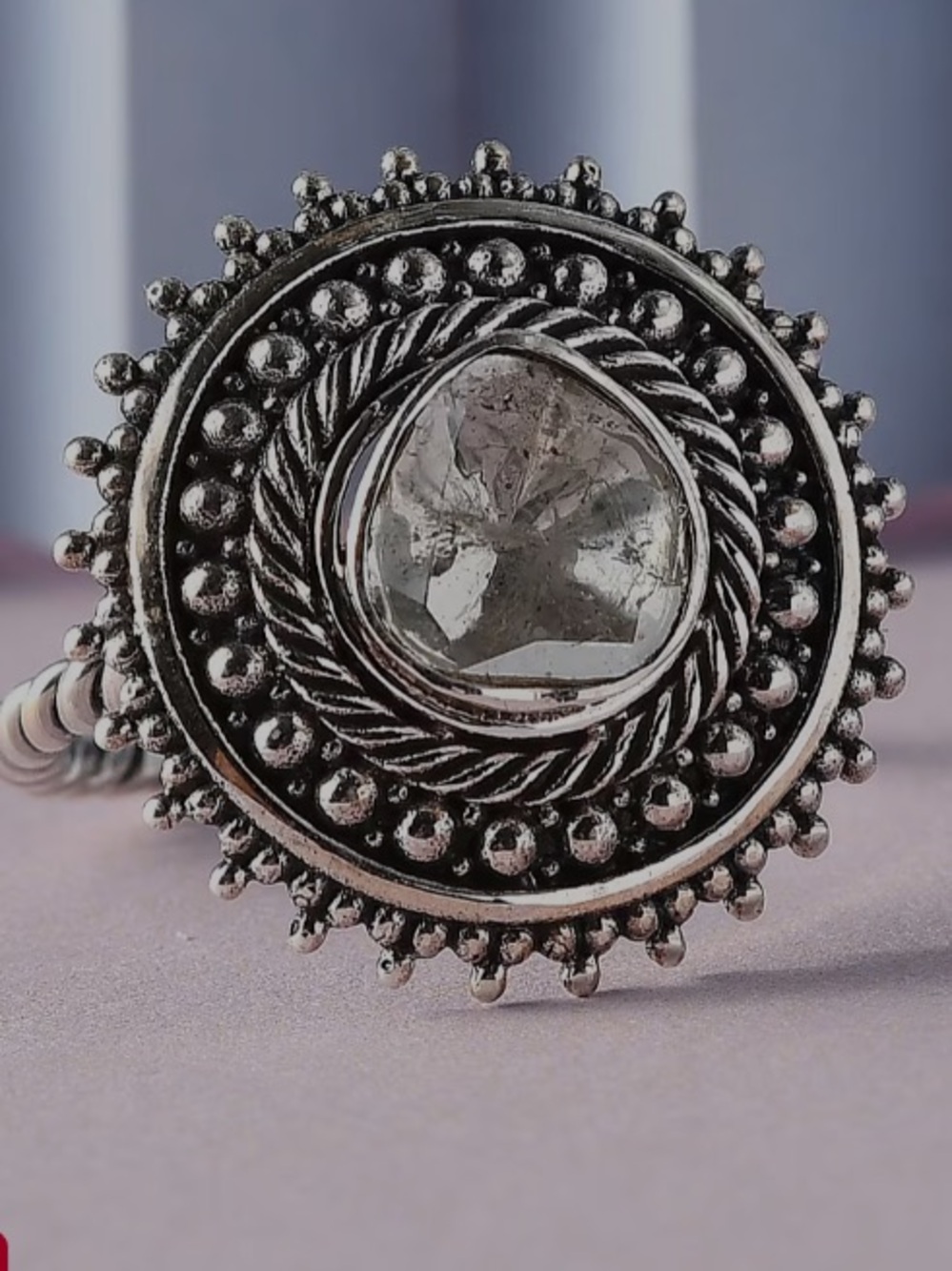 Polki Diamond Mandala jewelry suite